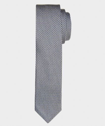 null Grey skinny silk tie