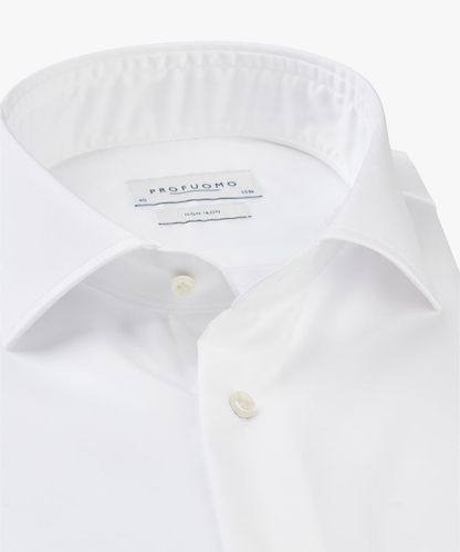 Profuomo White twill shirt