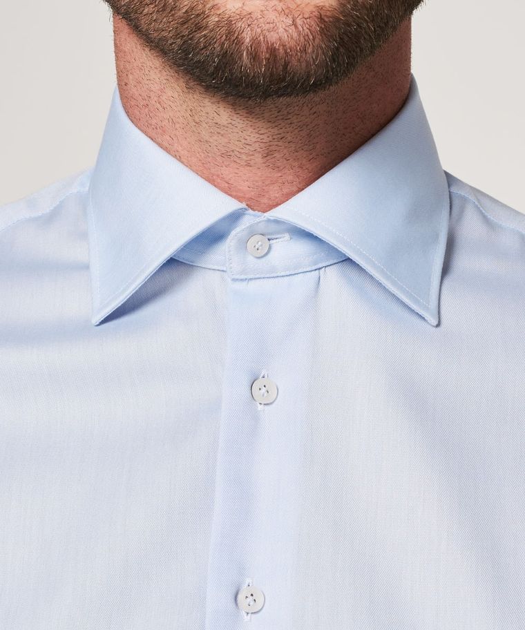 Blauw regular fit overhemd