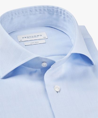 PROFUOMO Blue twill shirt Extra LS
