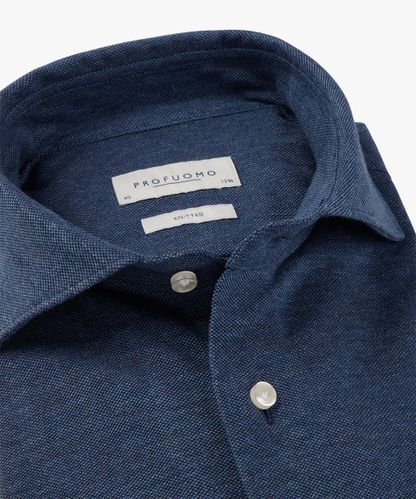 PROFUOMO Jeans mélange knitted shirt