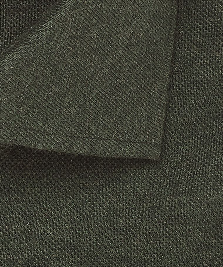 Groen mélange knitted overhemd