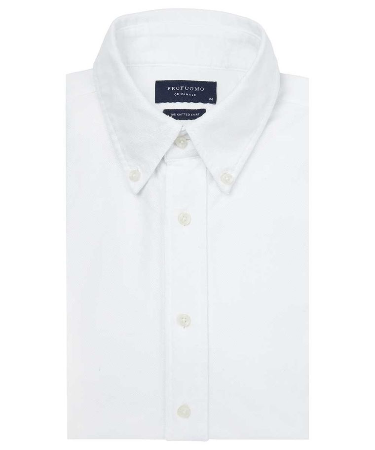 Weißes Garment Dye-Hemd