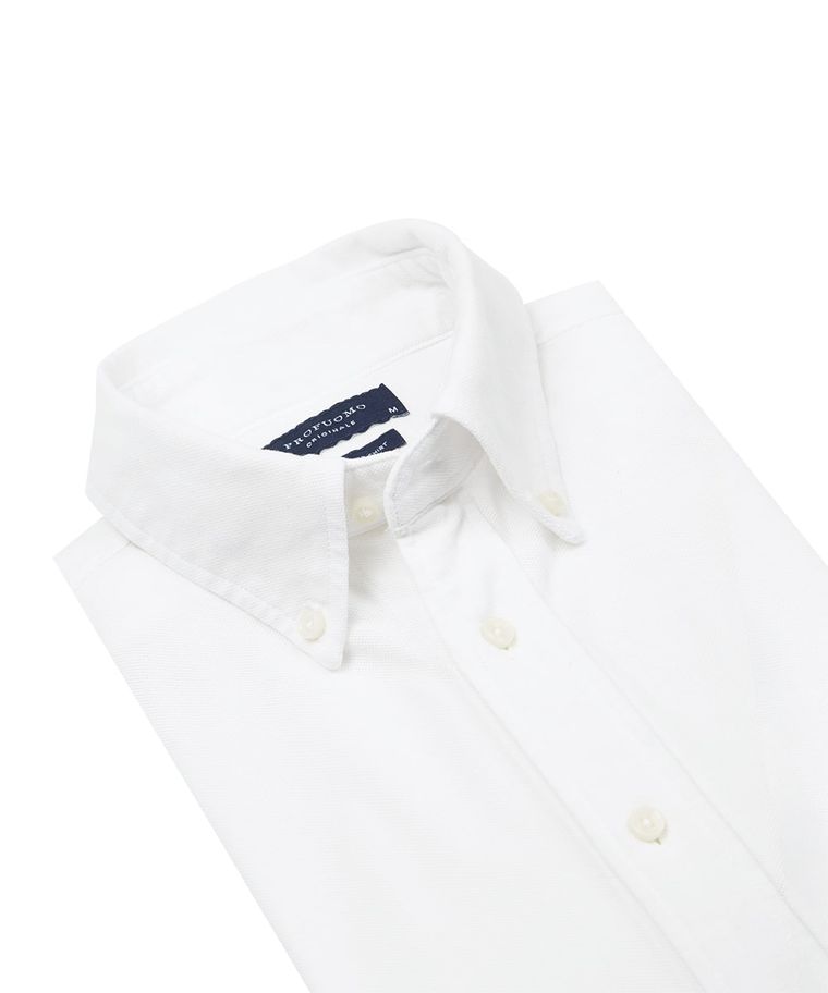 White garment dyed shirt