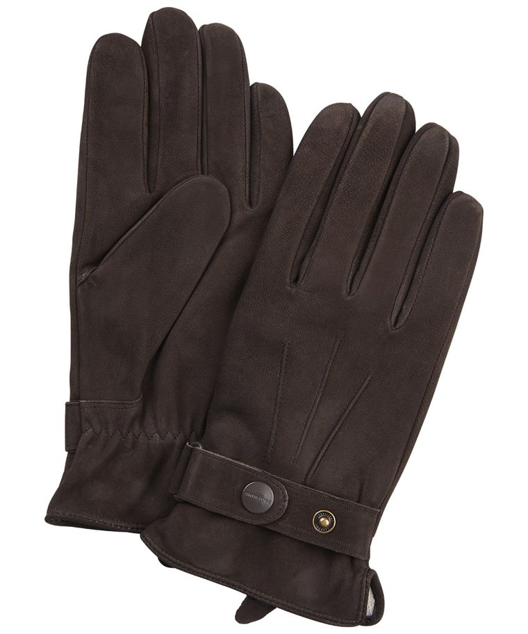 Brown nubuck gloves