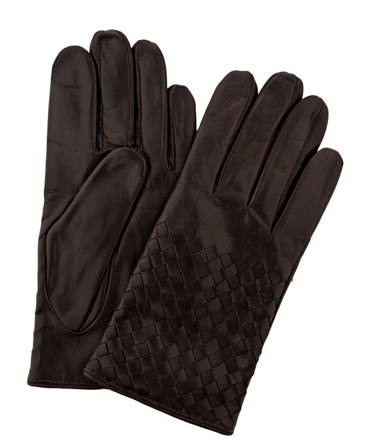 Brown nappa leather gloves