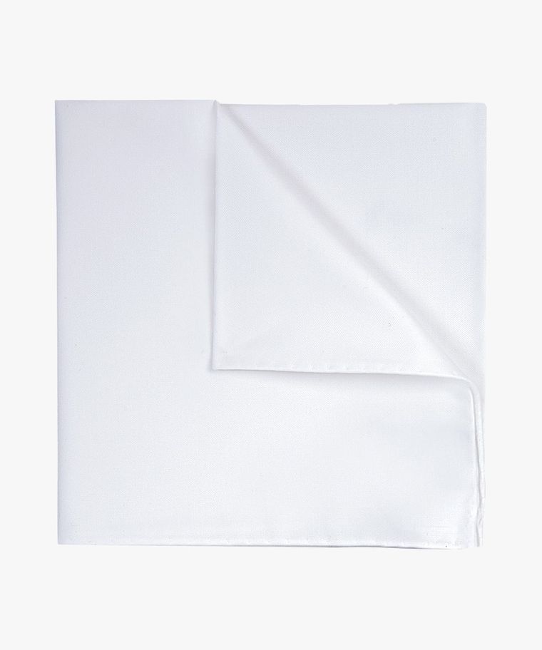 White royal twill pocket square