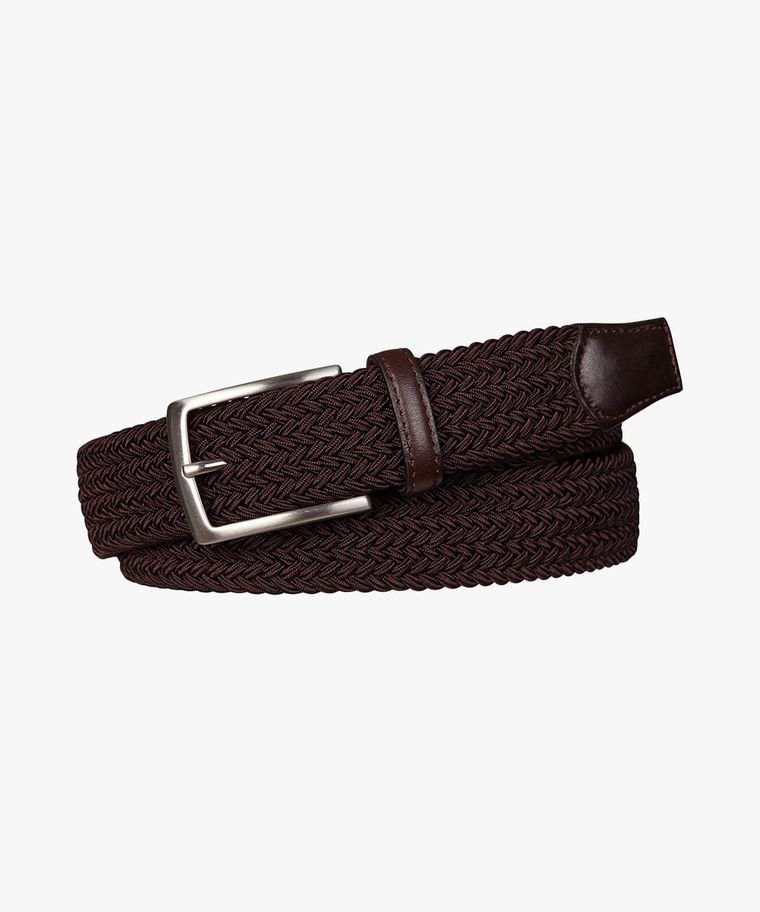 Brown elasticated belt