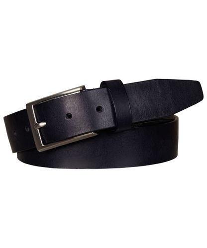 null Navy informal leather belt