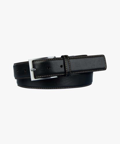 Profuomo Black leather belt