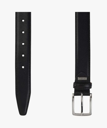 Profuomo Black calf leather belt