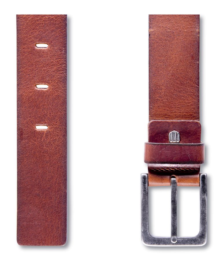Cognac casual belt