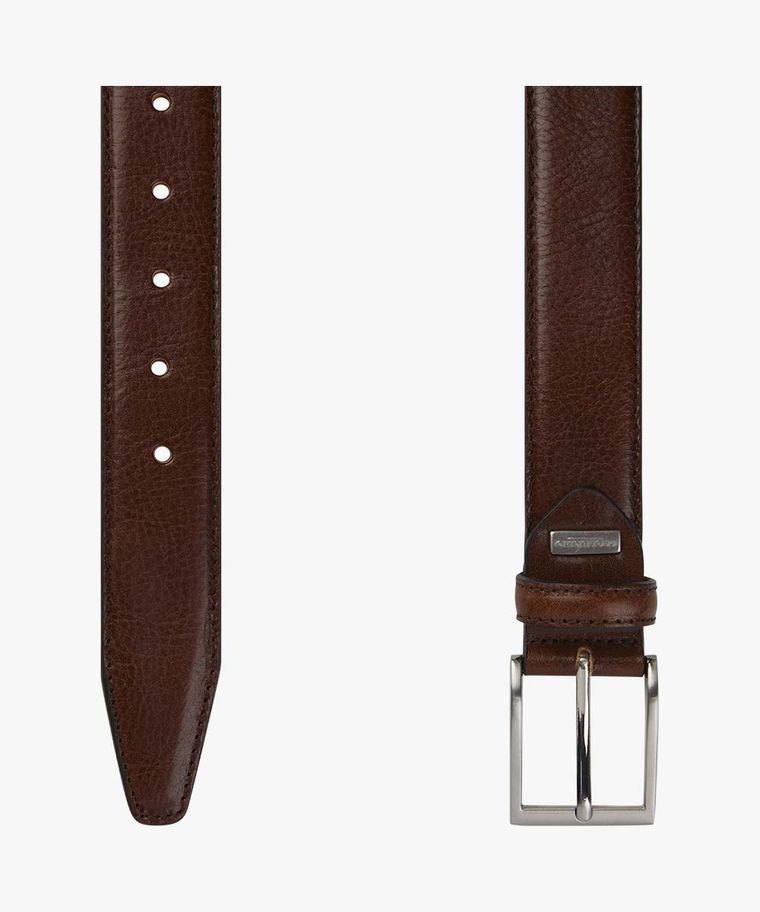 Brown calf leather belt
