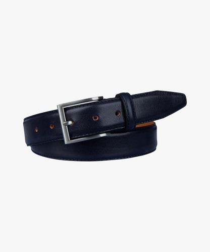 Profuomo Navy calf leather belt