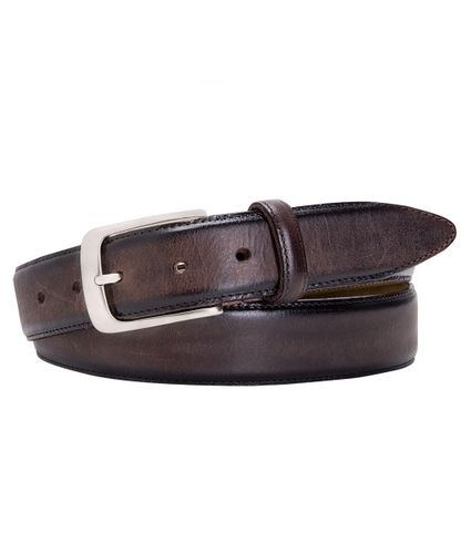 PROFUOMO Brown hand polished belt
