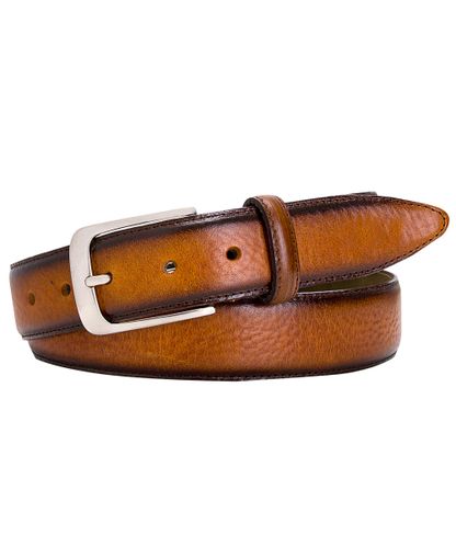 PROFUOMO Cognac handpolished belt
