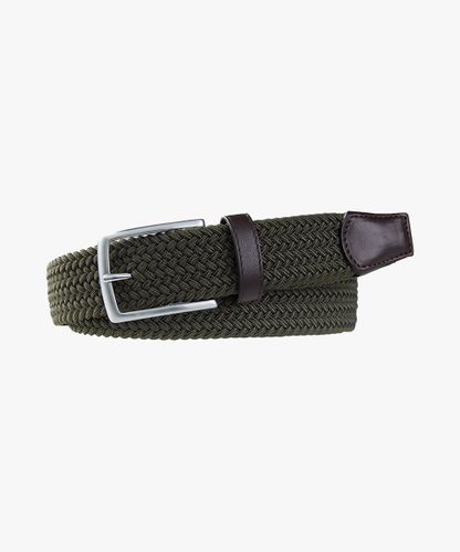 Profuomo Green elasticated belt