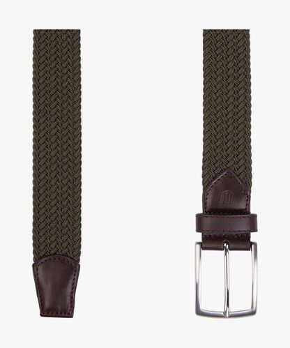 Profuomo Green elasticated belt