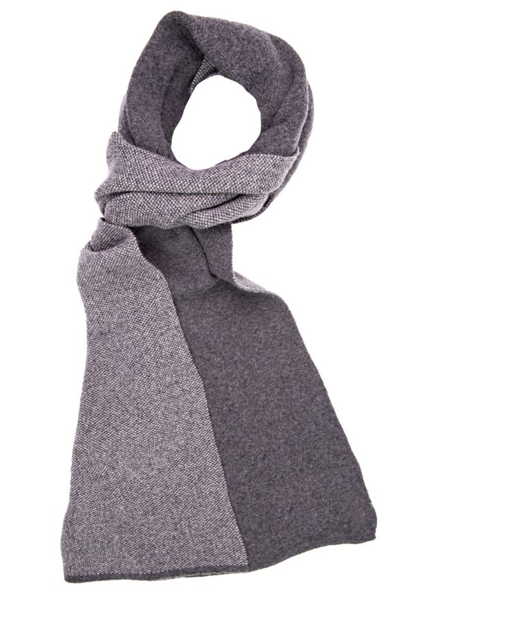 Anthra wool-cashmere scarf