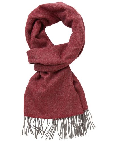 PROFUOMO Bordeaux wool scarf