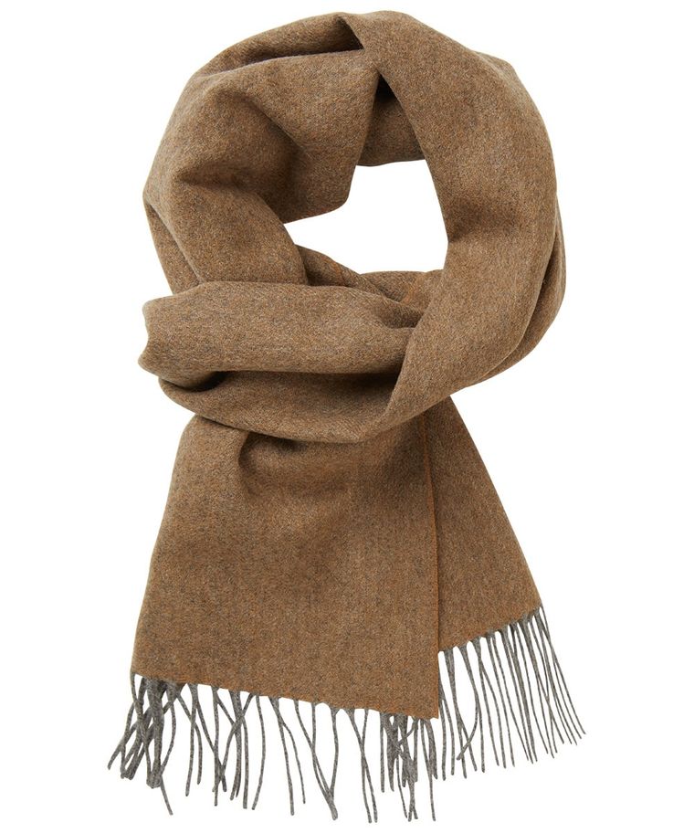 Taupe wool scarf