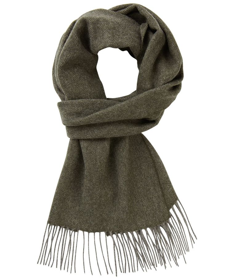 Green wool scarf