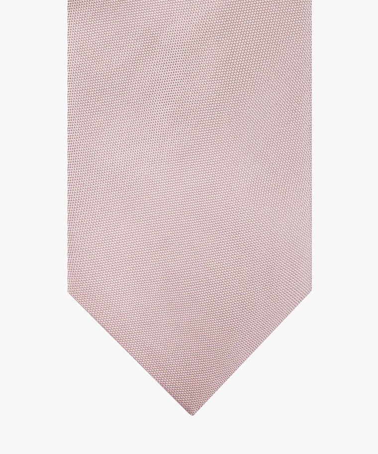 Pink silk tie