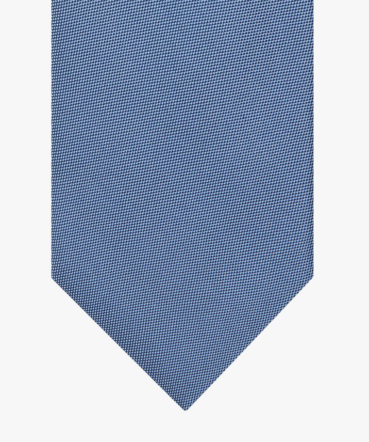 Blue silk tie
