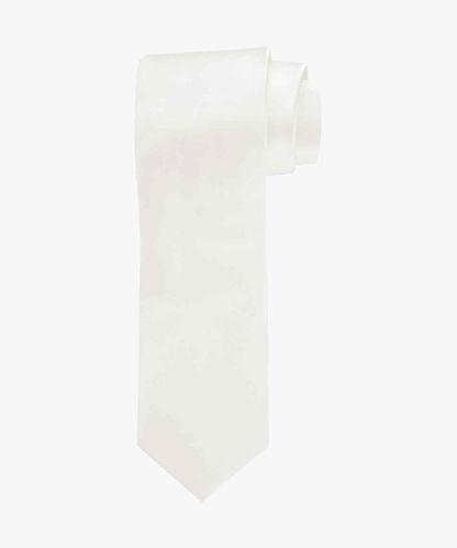 Profuomo Off-white silk wedding tie
