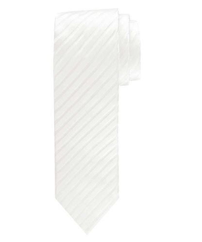 null Wedding off-white satin-silk tie