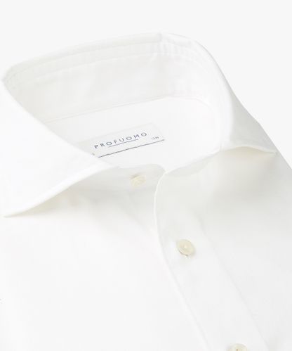Profuomo Weißes Oxford-Hemd