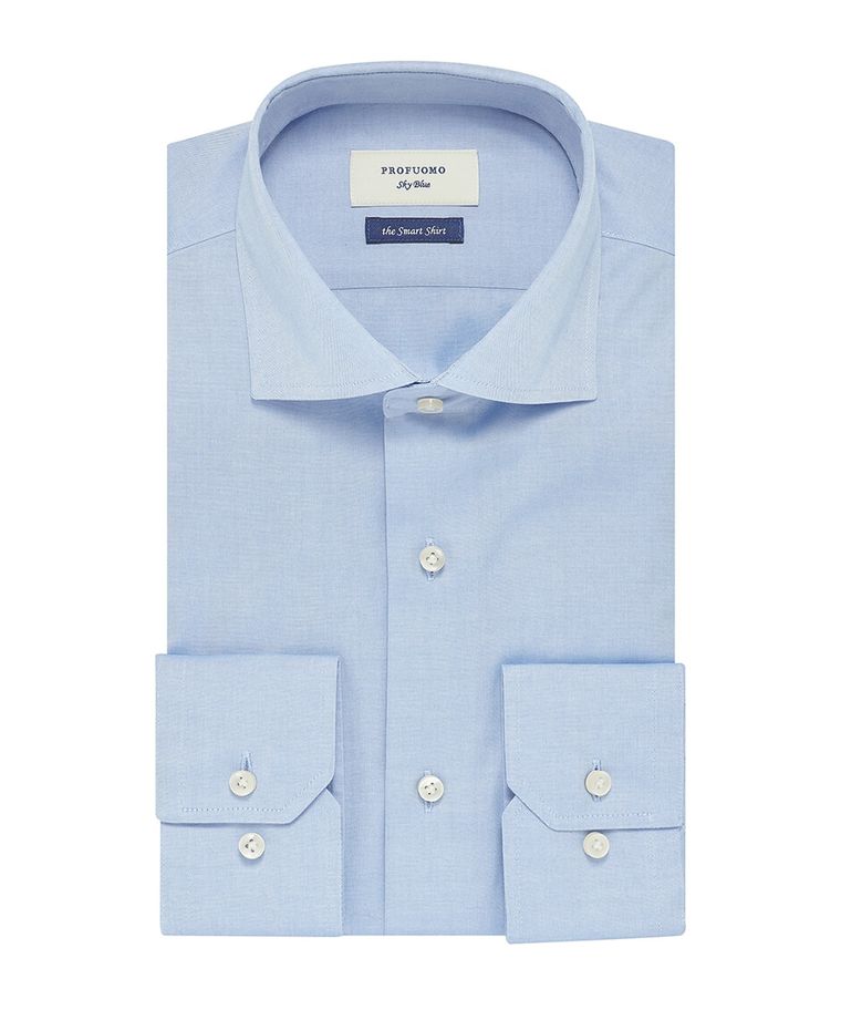 Blauw pinpoint oxford Smart overhemd