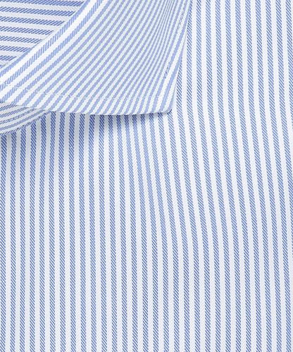 Profuomo Blue stripe royal twill shirt