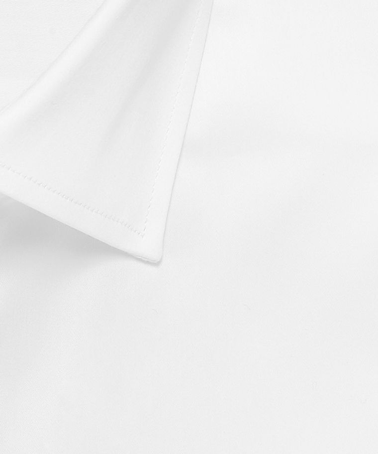 White satin stretch shirt