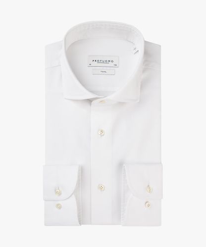 Profuomo The ultimate white travelshirt extra LS