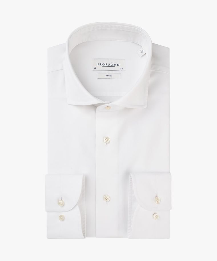 The ultimate white travelshirt extra LS