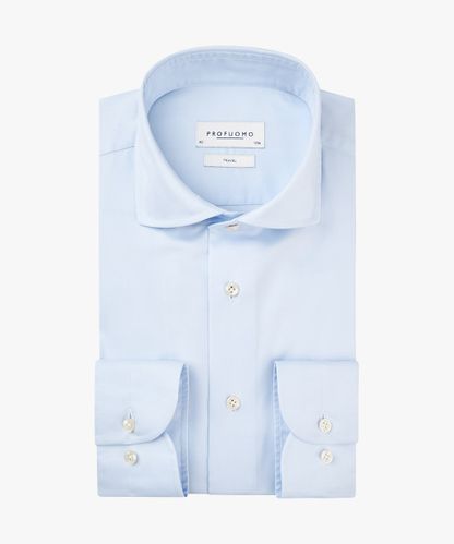 PROFUOMO The ultimate blue travelshirt extra LS