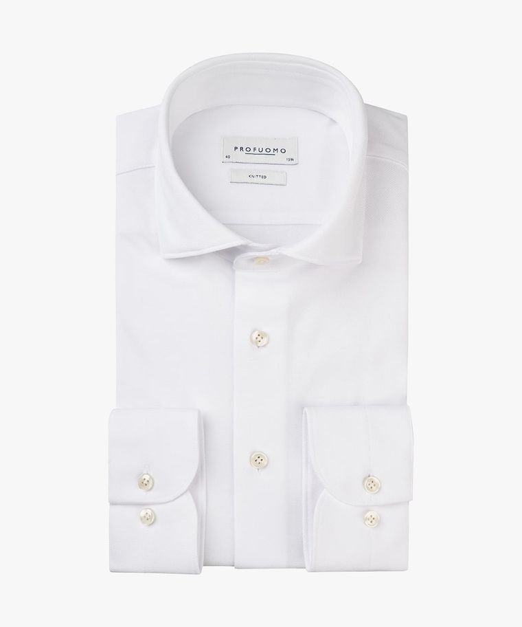 Weißes Knitted-Hemd