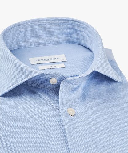 Profuomo Blue knitted shirt