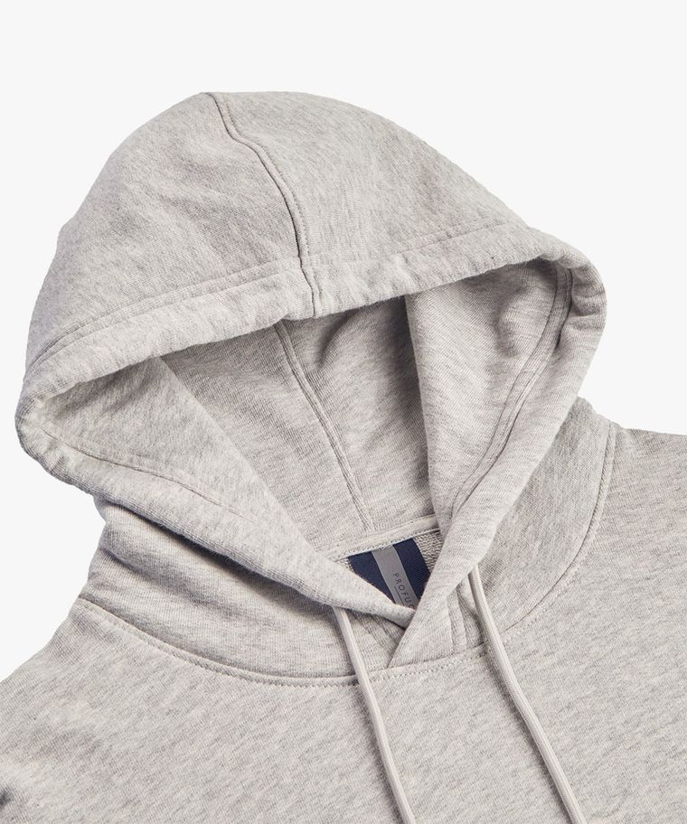 Grey melange hoodie