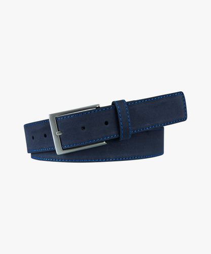 Profuomo Navy leather belt