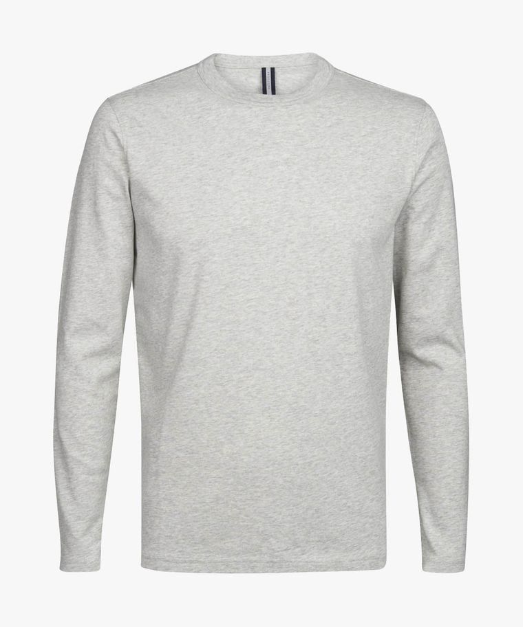 Grey melange long sleeve t-shirt