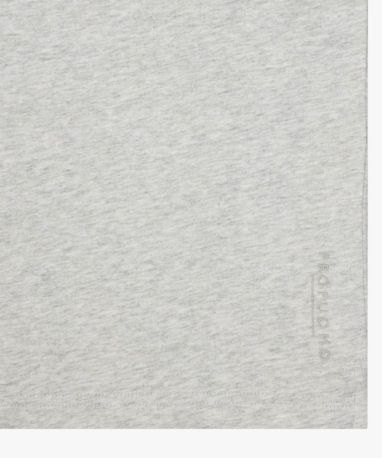 Grey melange long sleeve t-shirt