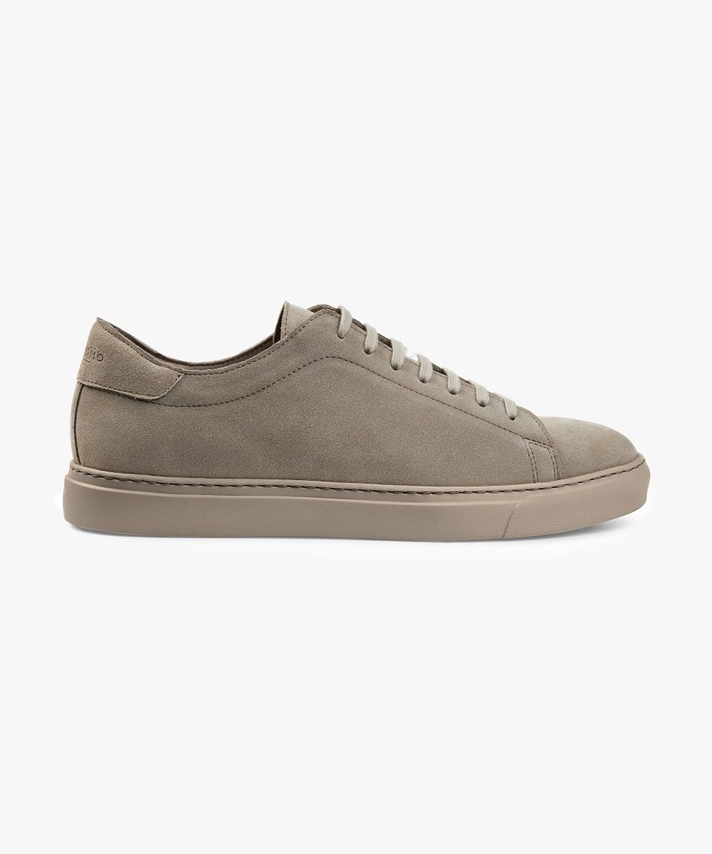 Taupe suede sneakers