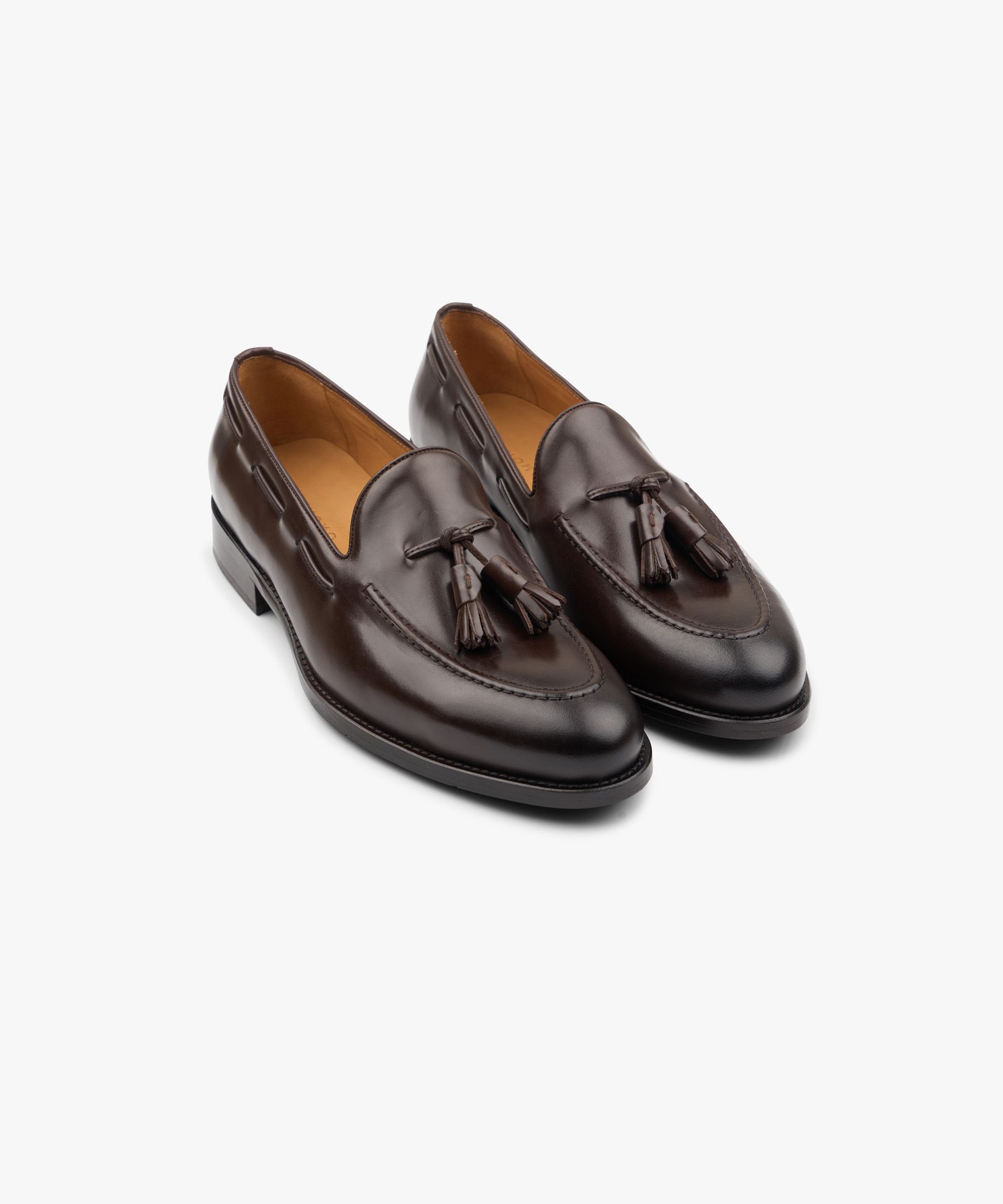 Braune Leder Loafers