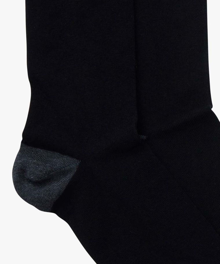 Two-pack zwart katoenen sokken
