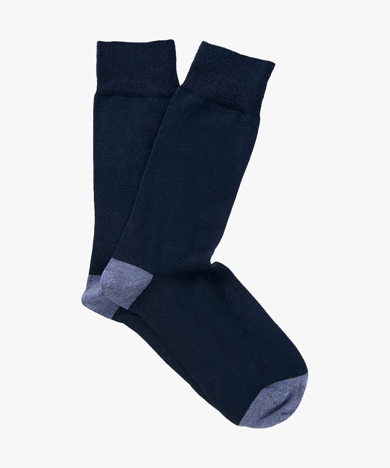 2-er Pack Baumwoll-Socken in Marine
