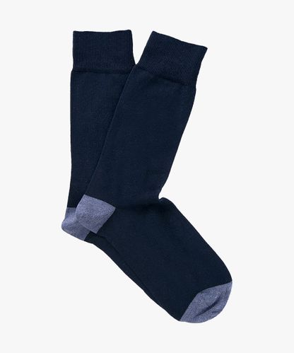 PROFUOMO Two-pack navy cotton socks