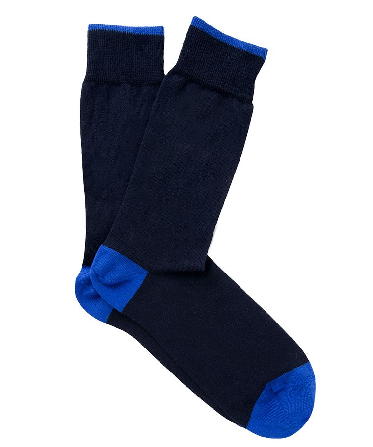 Two-pack navy cotton socks