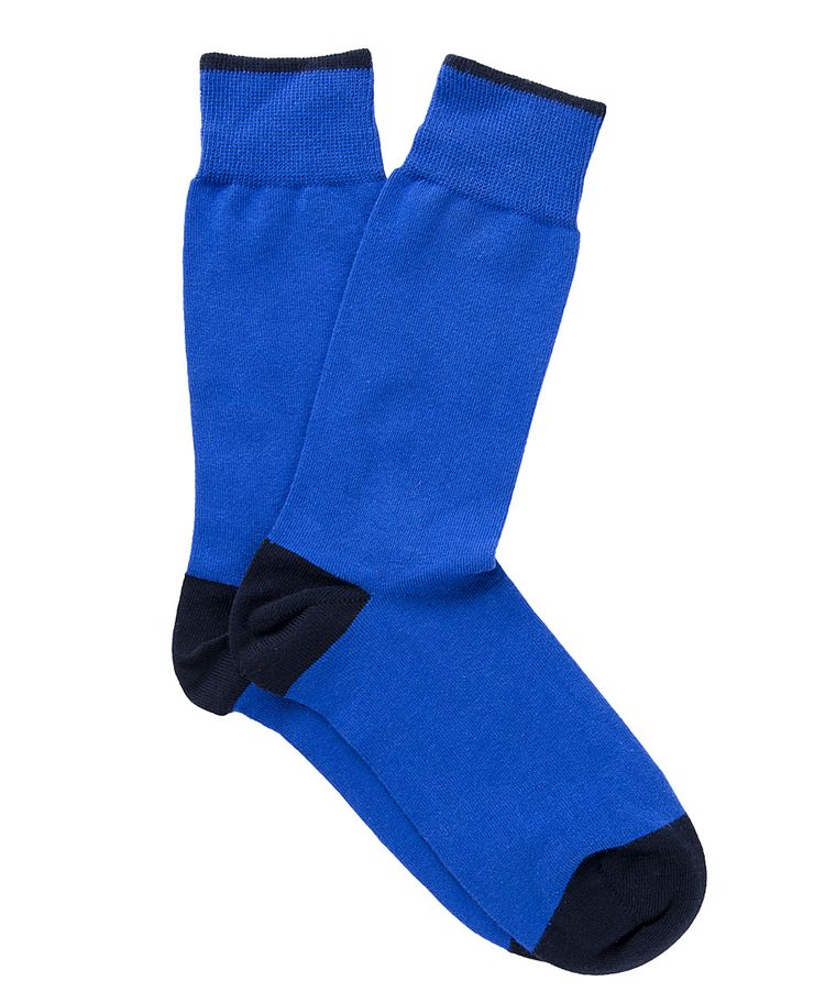 Two-pack navy katoenen sokken